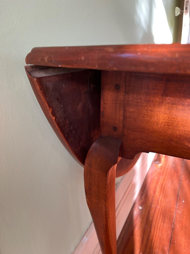 18th C. Queen Anne Cherry Drop Leaf Table