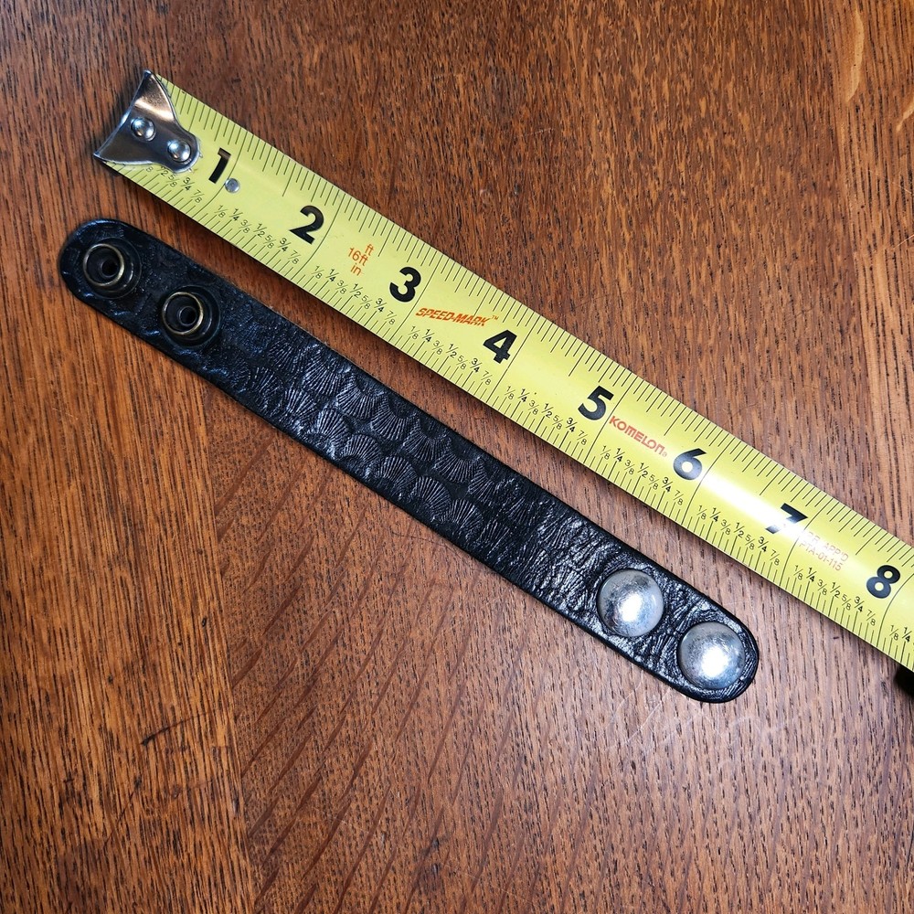 Black Leather Belt Keeper (for duty belt)