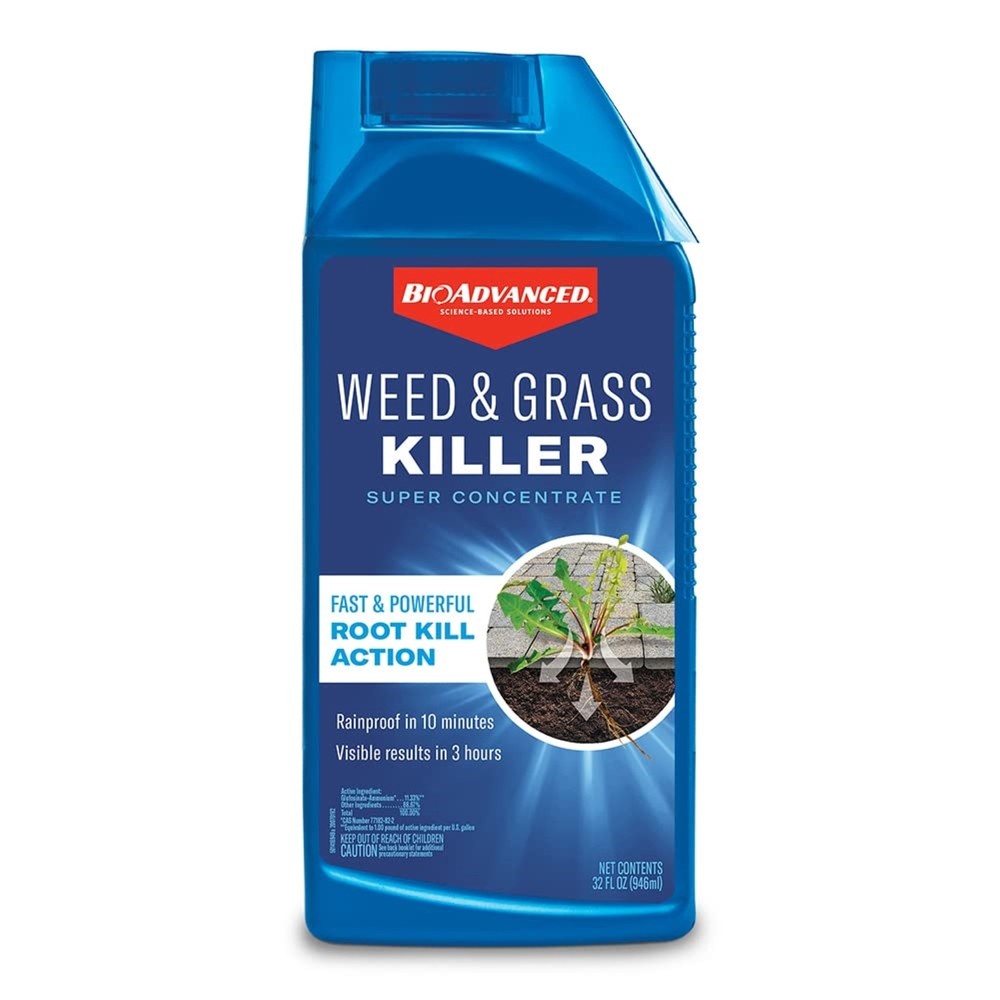 BioAdvanced Weed & Grass Killer Super Concentrate Spray, 32 oz, Fast Results