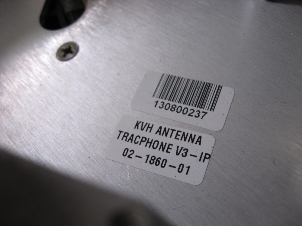 KVH Tracphone Mini-VSAT V3-IP V3ip Working Antenna Replacement