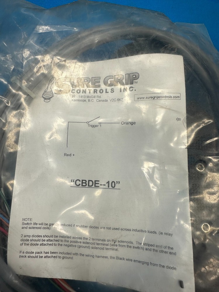 Sure Grip Controls Electronic Joystick Handle Base CBDE-10 CU Handle