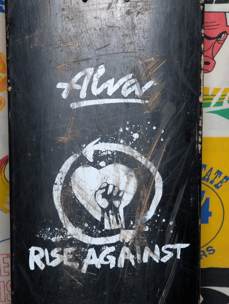 Alva rise against skateboard