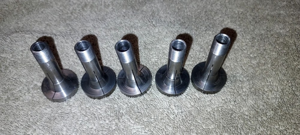 Set Of 5 10mm Whitcomb Step, Wheel Collets #1-5