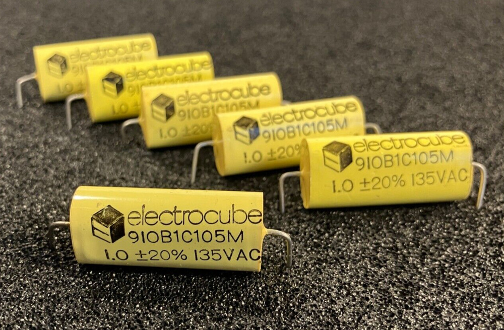 (6pcs)-Electrocube 1.0 uF Metallized Polypropylene Capacitor. For Audio Design !