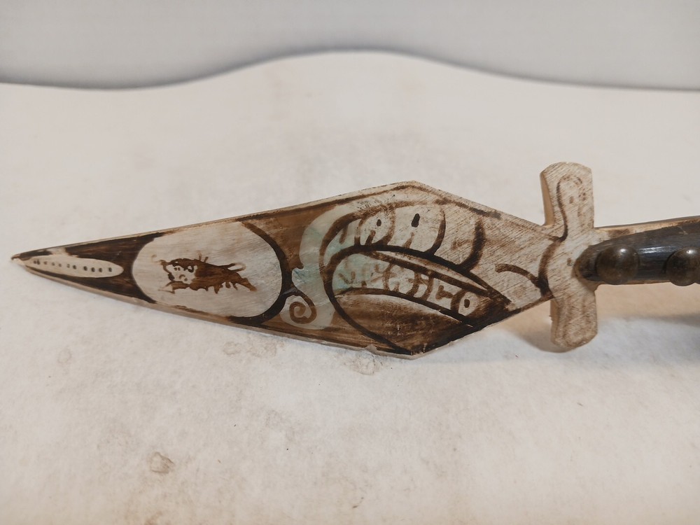 Vintage Bone Knife With Horn Handle