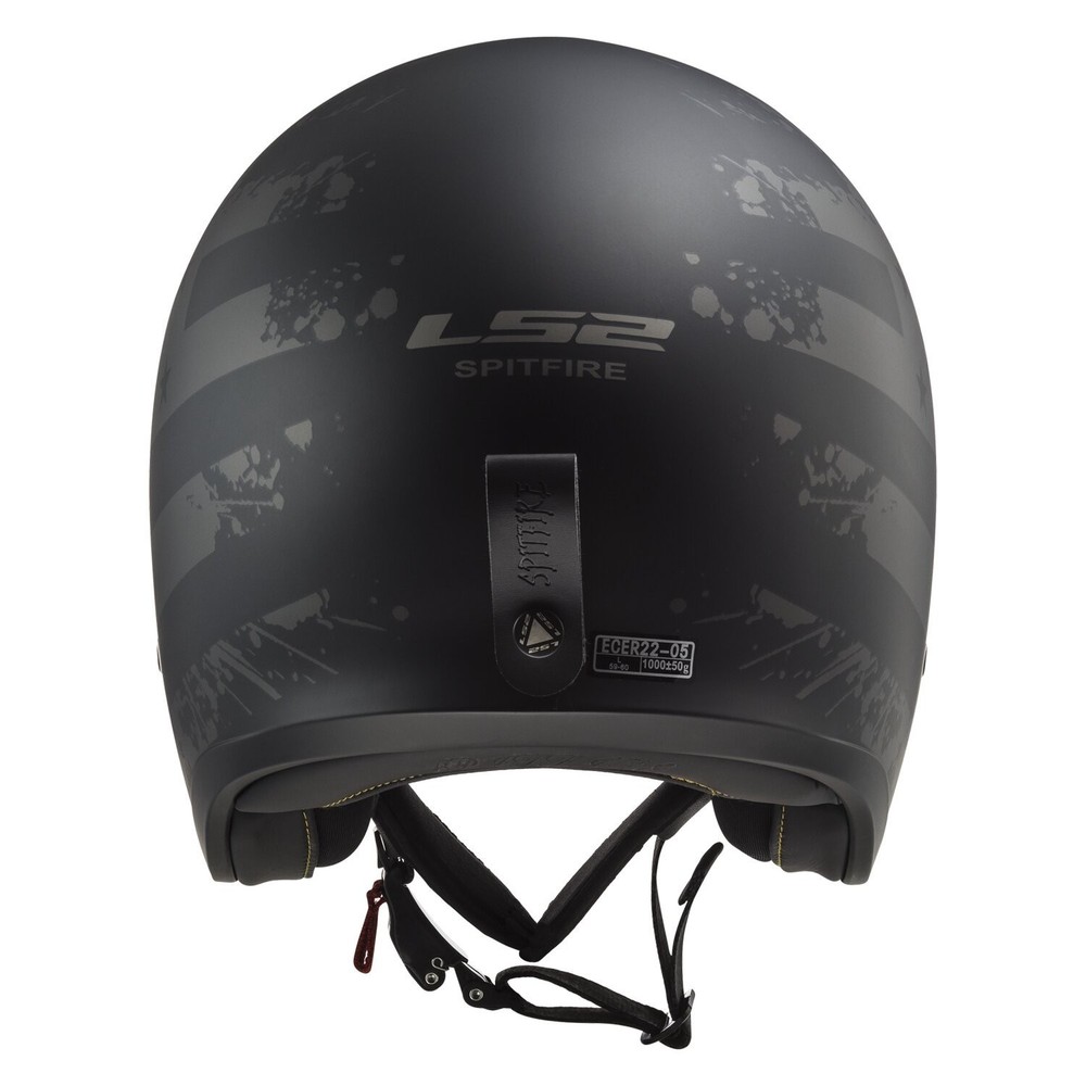 LS2 Spitfire II Black Matte Helmet Size XL