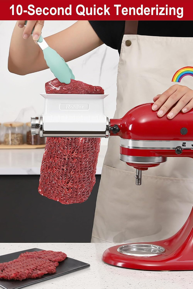 Meat Tenderizer Attachment for Kitchenaid Stand Mixer, Adjustable Meat Tenderize