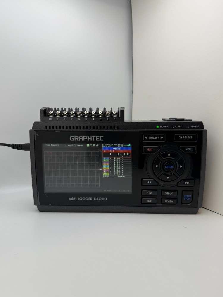 *OPEN BOX* Graphtec GL260 Midi Data Logger *OPEN BOX*