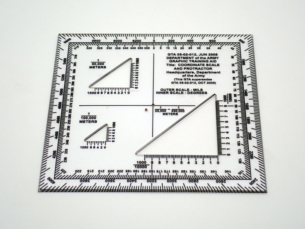 Coordinate Scale and Protractor - GTA 05-02-012 Jun 2008