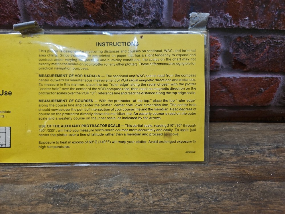 Jeppesen Sanderson, PN-1 Navigation Plotter, 1985 !!!
