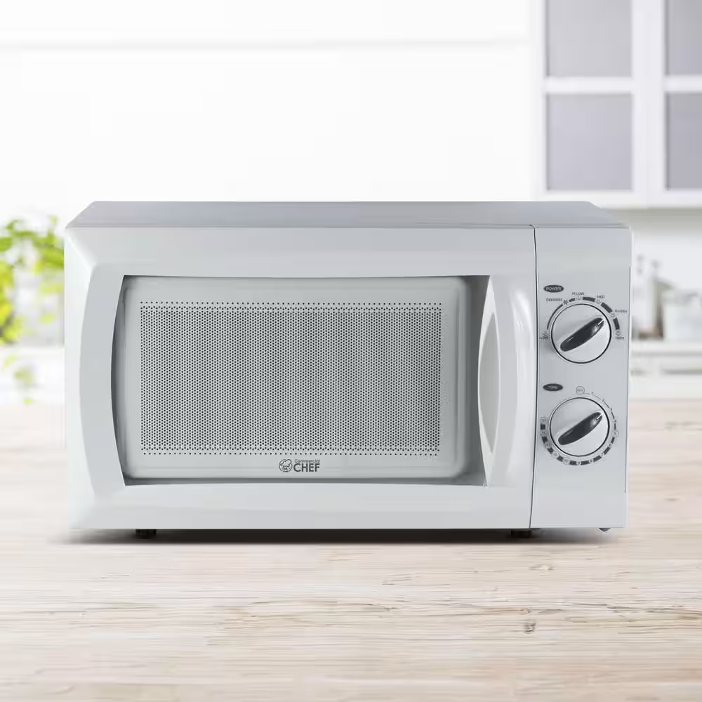 0.6 Cu. Ft. Counter Top Microwave, White