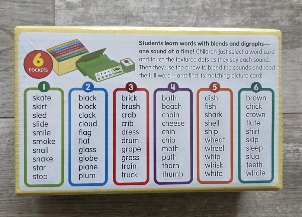 Lakeshore Learning • Touch & Read Phonics Match: Blends & Digraphs • GG367 • New