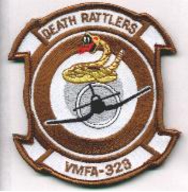 4" MARINE CORPS VMFA-323 SQUADRON EMBROIDERED PATCH