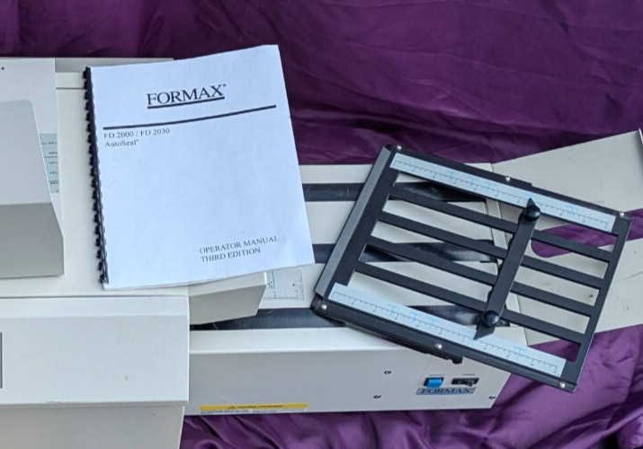 FORMAX FD2000 AutoSeal Folder Sealer with FD200030 Conveyor ~ See Video