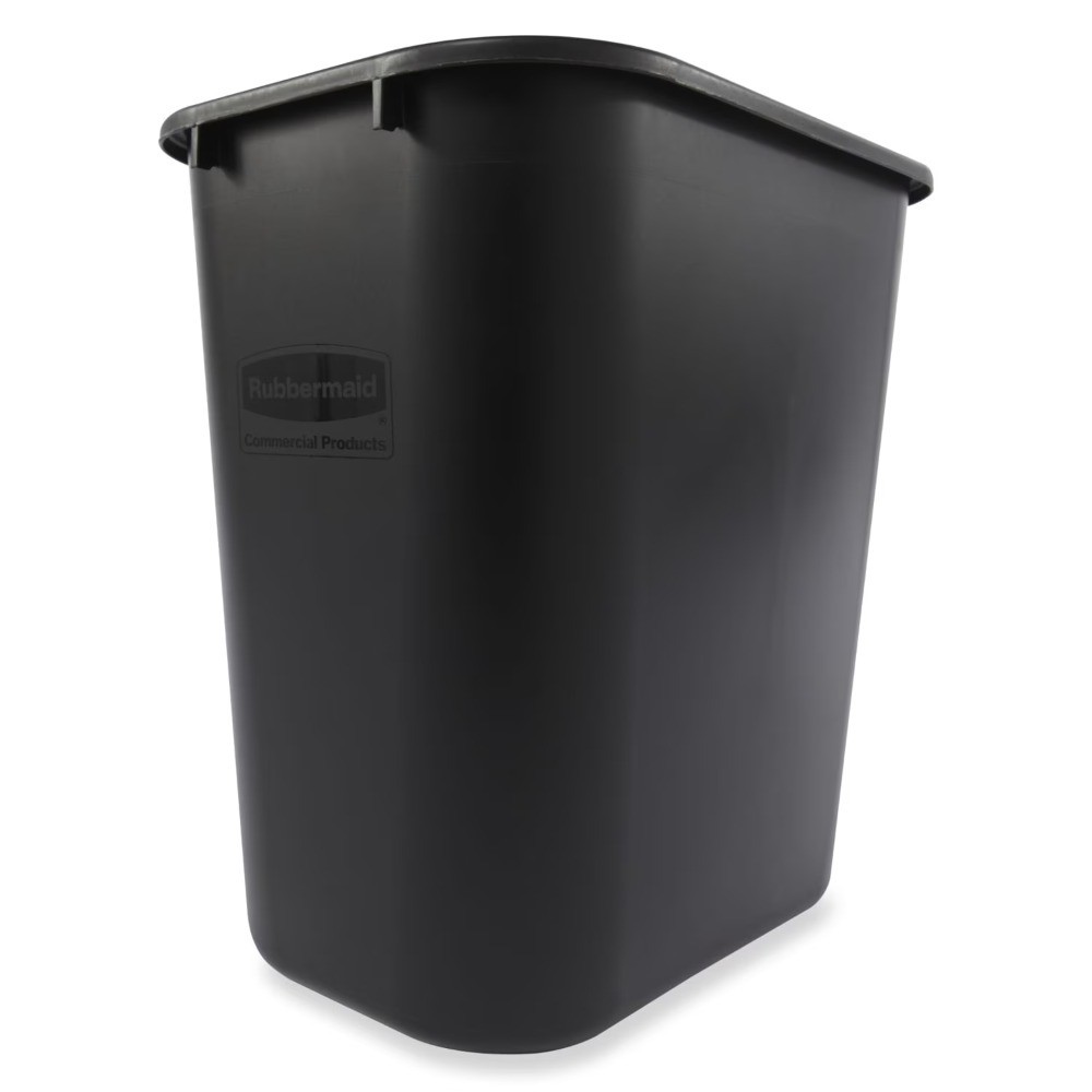 28Quart Black Wastebasket