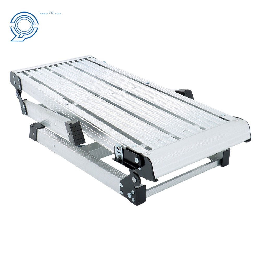 330lbs Aluminum Work Platform Ladder Drywall Folding Step Stool Non-slip Bench