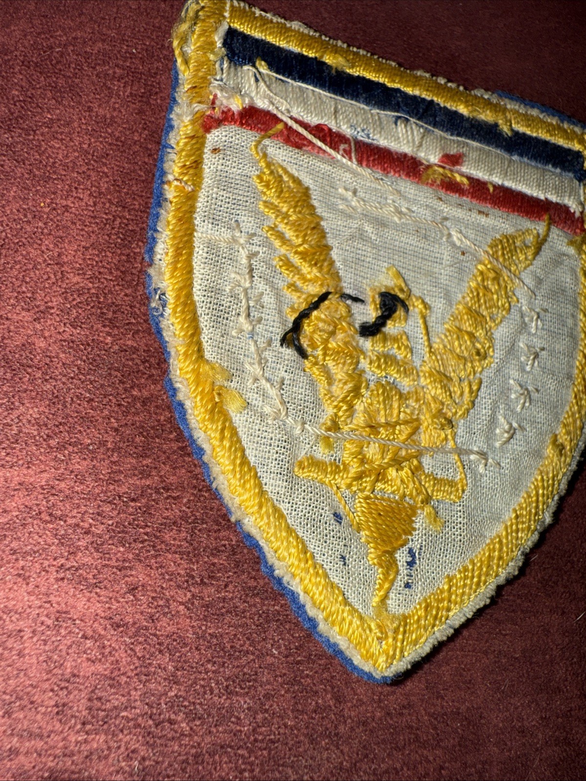 WW2 US ARMY EUROPEAN THEATER OF OPERATIONS PATCH - Theatre Made Likely English