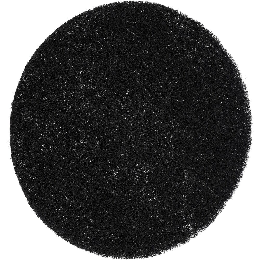 PRO SOURCE Floor Stripping Pads: 5 Pack, Black Coarse Polyester, 15" Diameter