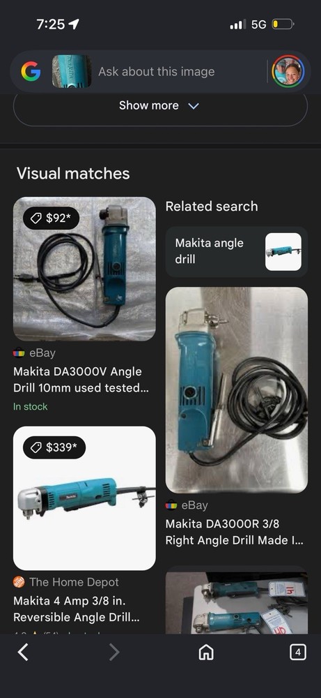 Makita Right Angle Corded Drill ￼