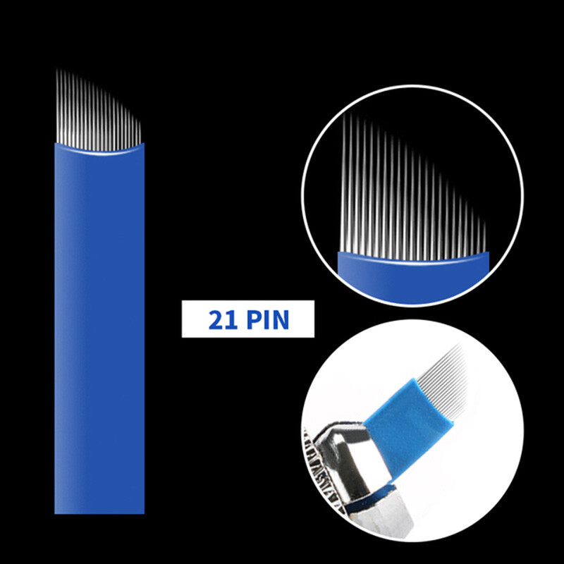 21F Shape Microblading Needles Eyebrow Shape Semi-Permanent Needle Manual Blades