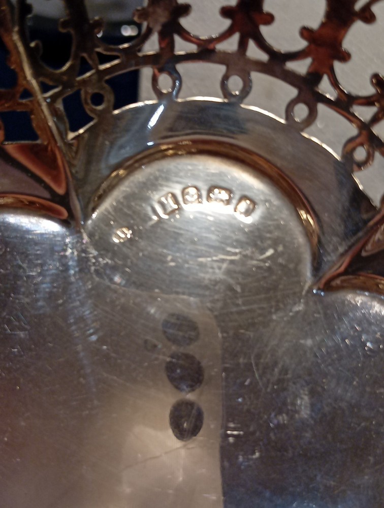 Solid Silver Victorian Basket.
