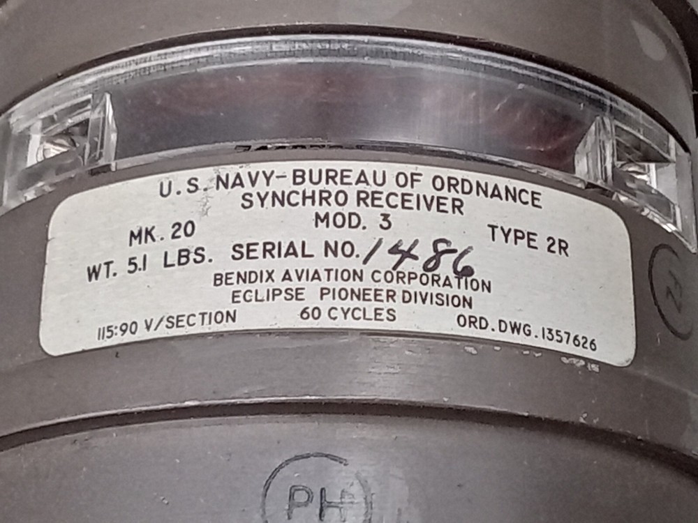 1 NOS BENDIX AVIATION Synchro Control Transformer Type 2R / Mk 20 115;90V