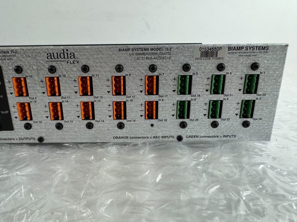 Biamp Systems Audia Flex Model TI-2 Digital Audio Processor