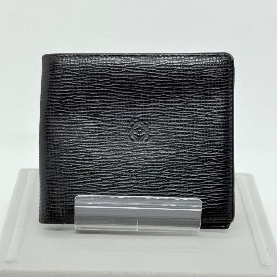 LOEWE Two-Fold Wallet Anagram Embossed Leather