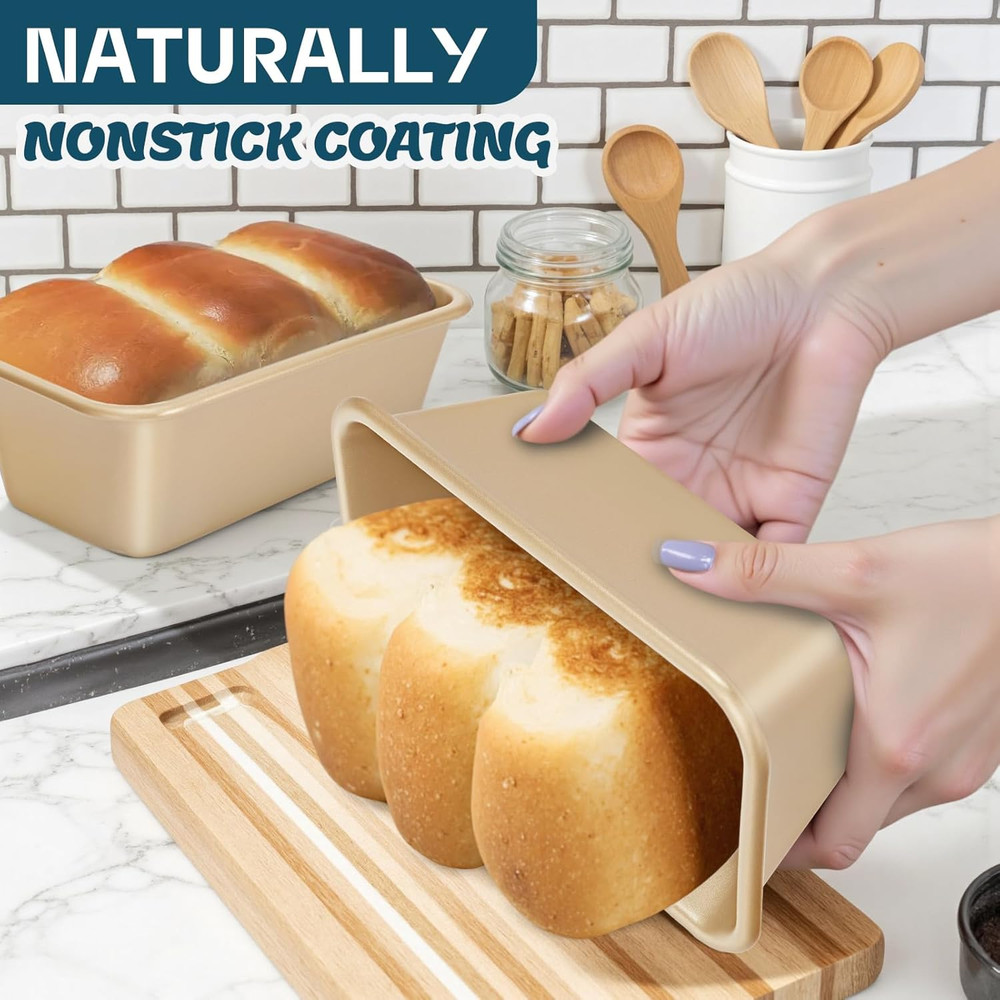 Baking Pans Set, Nonstick Stackable Bakeware Sets, Oven Pans Cooking, 6 Pieces