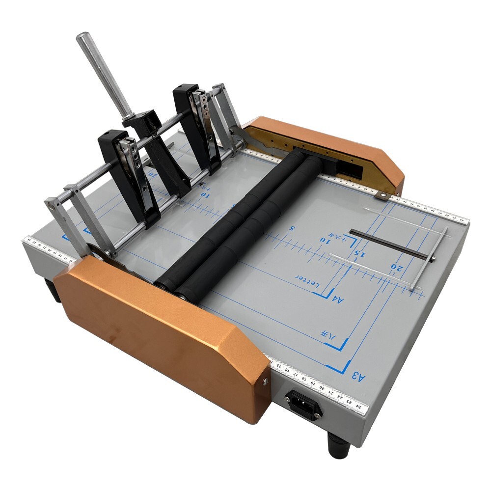 Electric A3 Booklet Maker Automatic Book Binder Folding Binding Machine 110V