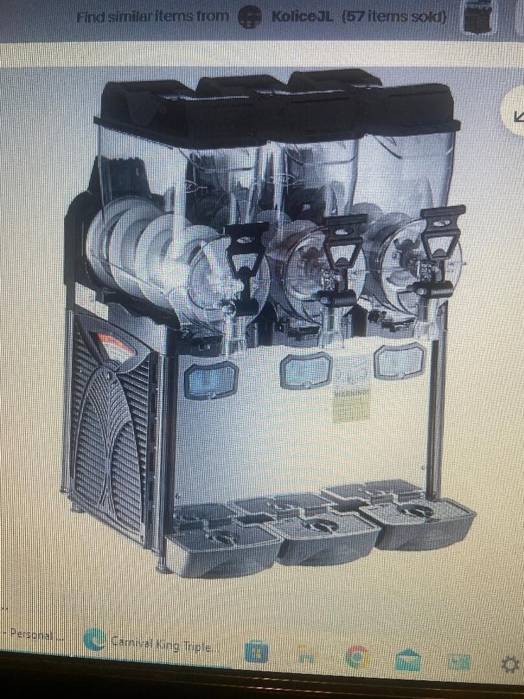 ELMCO GRANITA MACHINE 3 FLAVOR