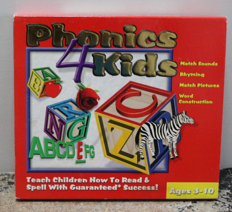 PHONICS 4 KIDS PC CD-ROM software windows