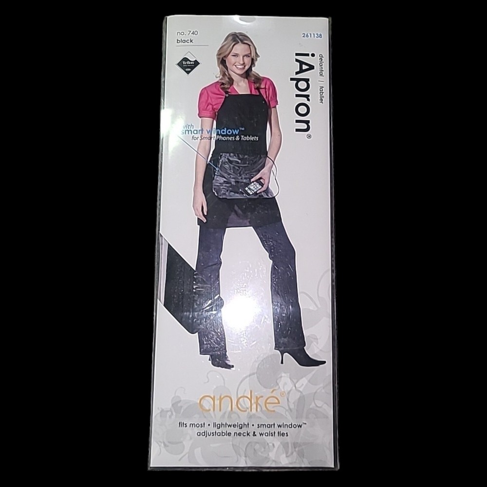 Andre Apron with Smart Window-Black-No. 740