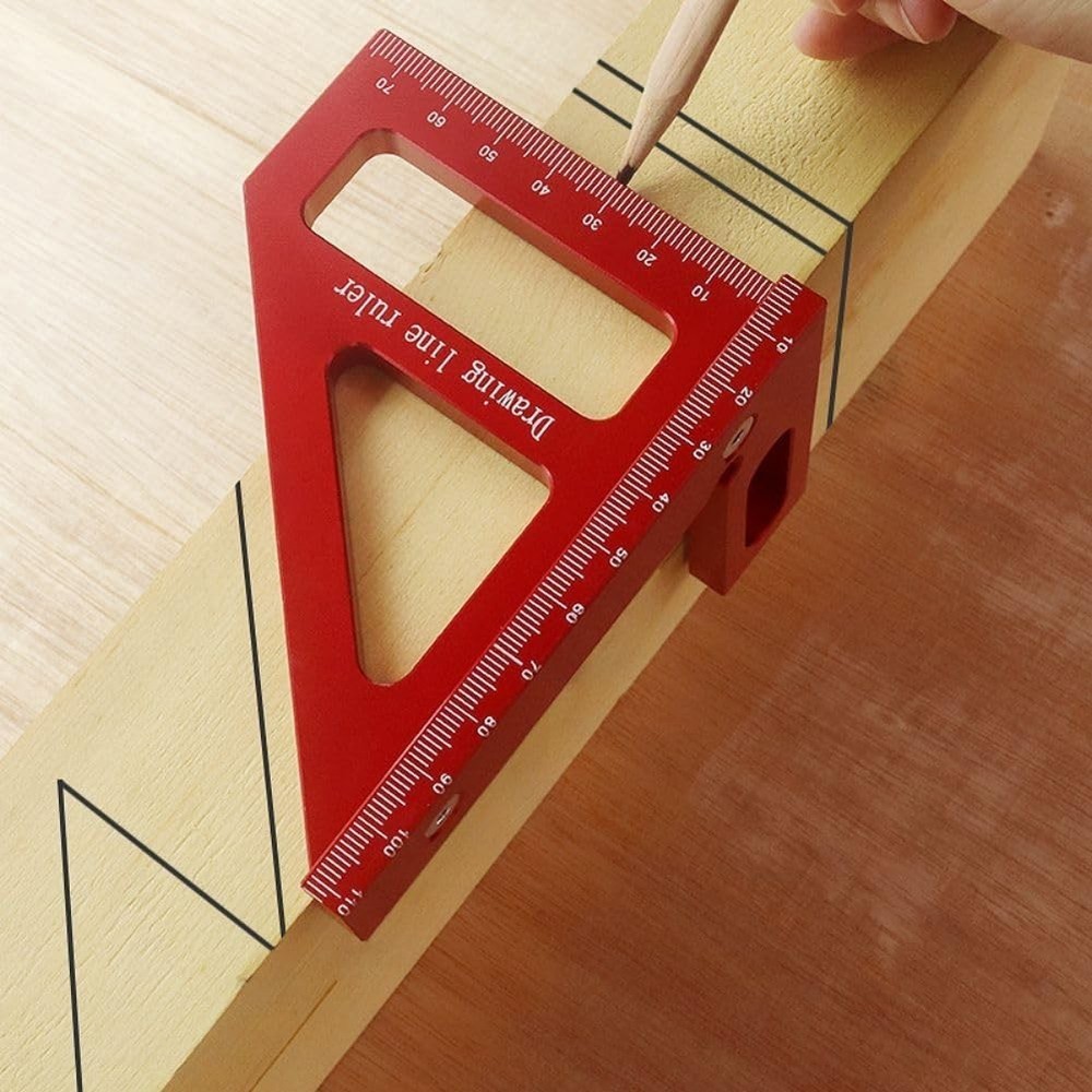 Durable Aluminum Measuring Ruler – Essential Tool for Engineers and Carpenters