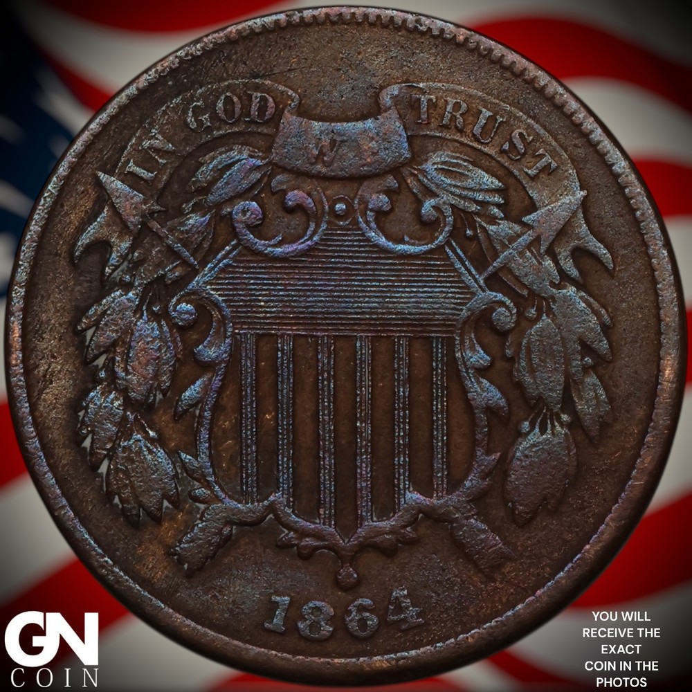 1864 2 Cent Piece A1144