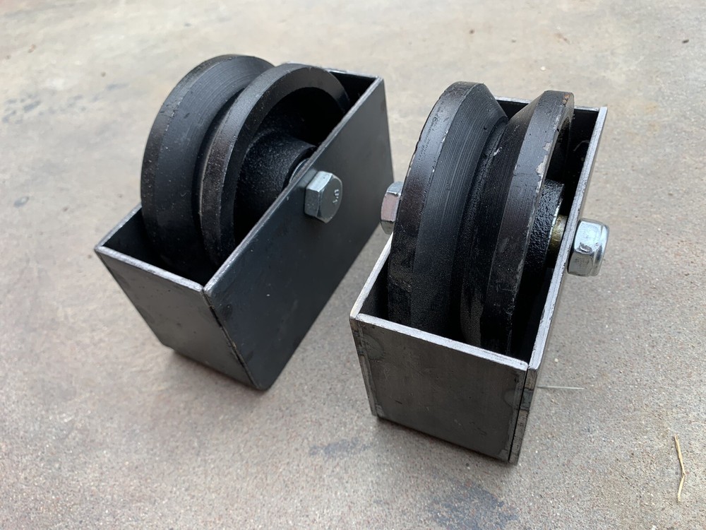 Two 4" V-Groove Sliding Gate Wheel