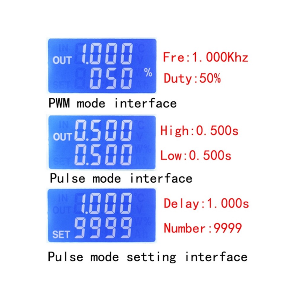Adjustable PWM Signal Generator Module Pulse Frequency Duty Cycle Square Wave #8