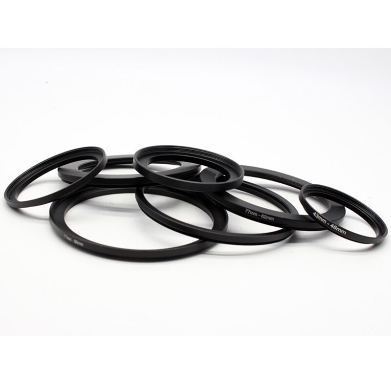Camera Lens Set Up Rings 9 Pack Set Step-down Rings Kit for Lens Filter Adapter