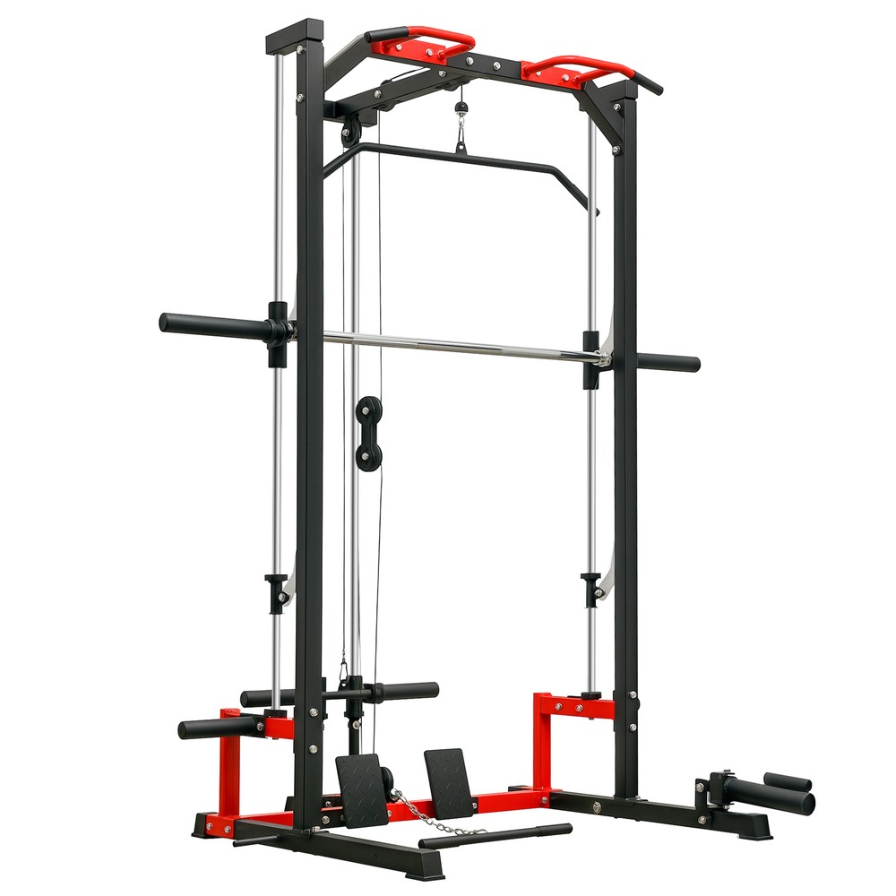 Soozier Smith Machine, Multi-Function Power Cage with Lat Pull Down System