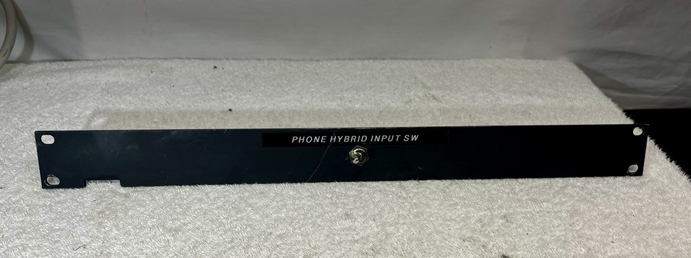 1U custom rack panel with switch 1 RU black