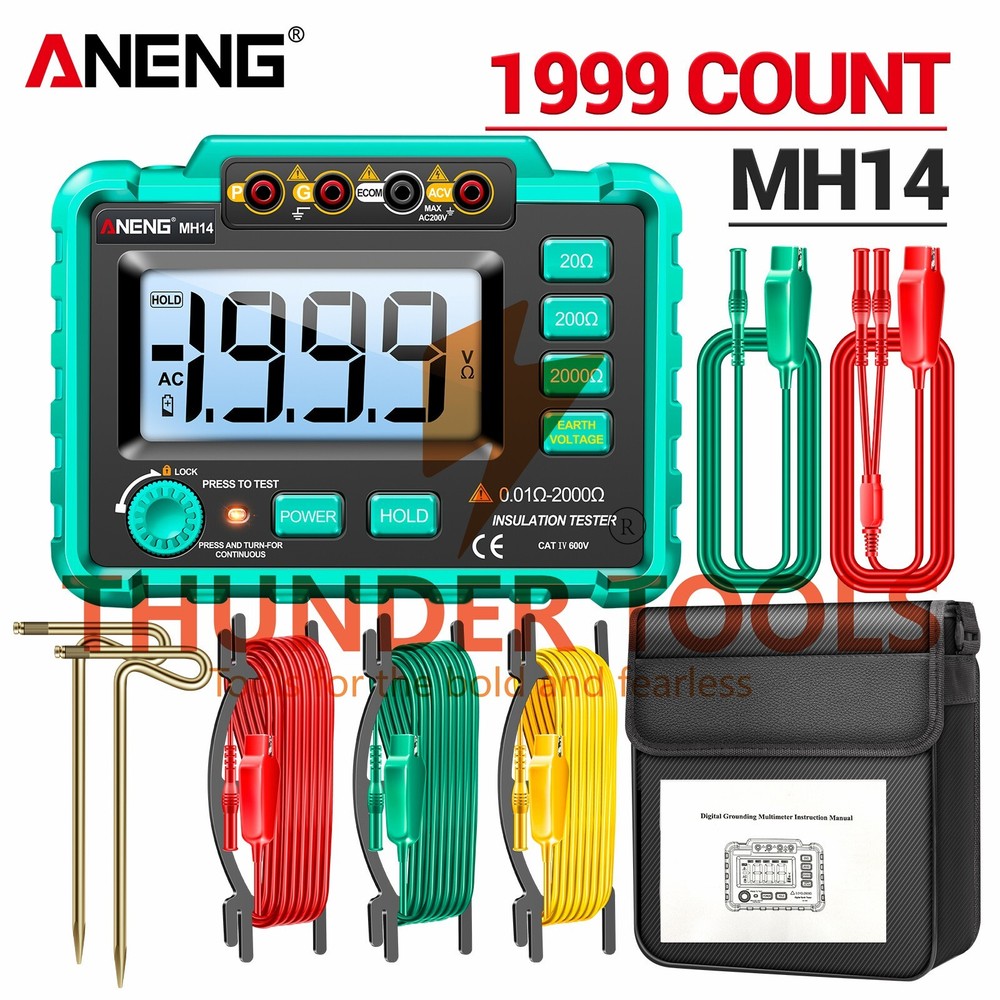 Thunder Tools ANENG MH14 Electrical Insulation Resistance Tester Digital