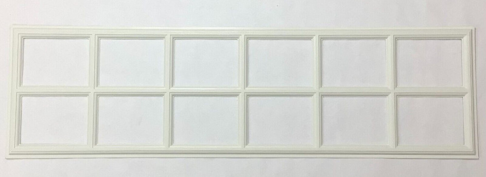 2 Amarr Stockton Replacement Inserts for Long Panel Amarr Garage Doors White