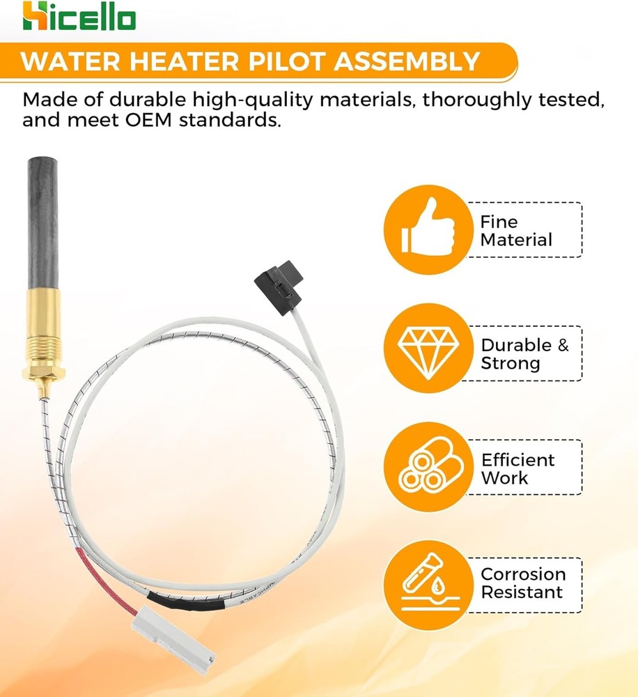 Gas Minivolt Thermopile Generator Replacement for Bradford White,17/26 Honeywell