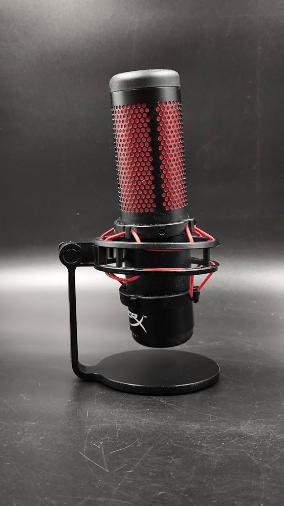 HyperX QuadCast Microphone Used Working Black/Red