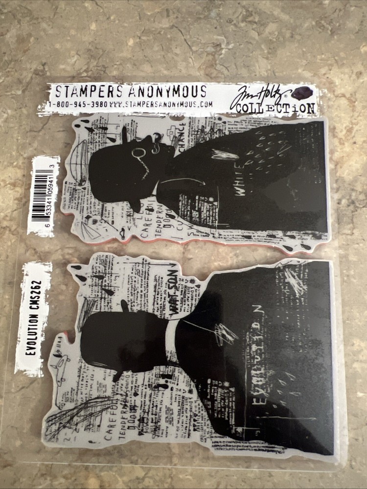 Stampers Anonymous Evolution CMS 262 Cling Stamp Tim Haltz