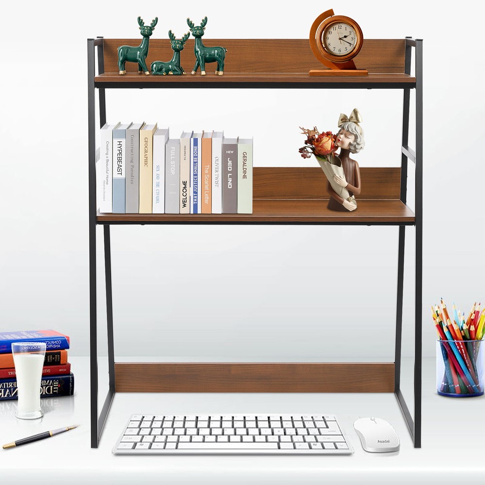 Modern Desktop Bookshelf Multipurpose Bookcase Organizer Desktop Display Rack