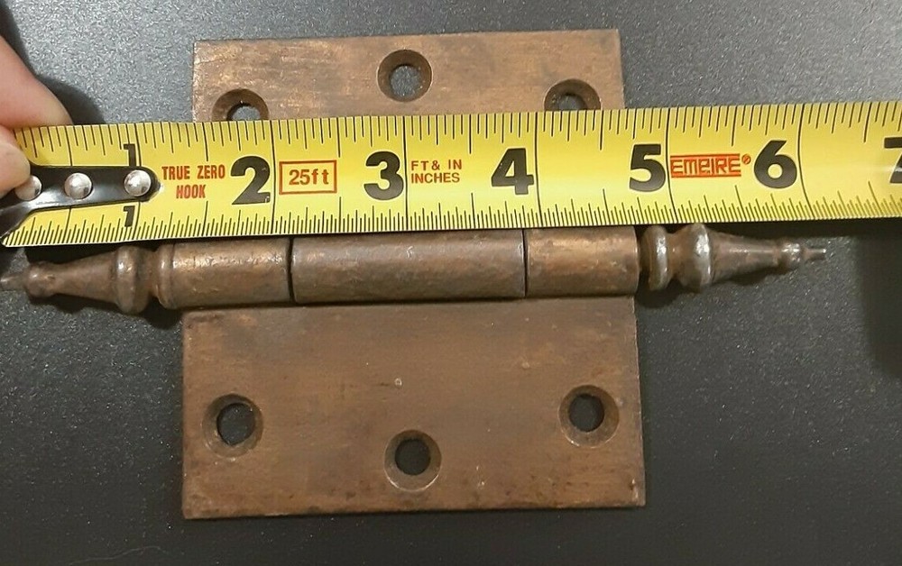 2 Vintage Steeple Tip Hinges (#71)