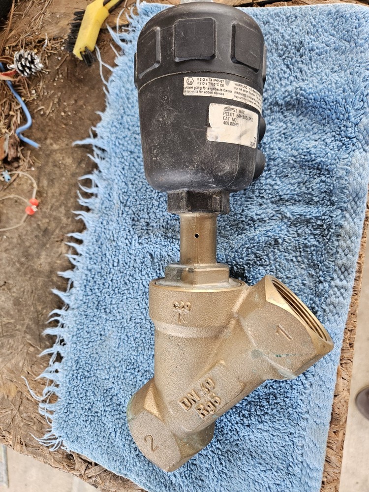 1pcs 2" Pneumatic angle seat valve DN40 Brass