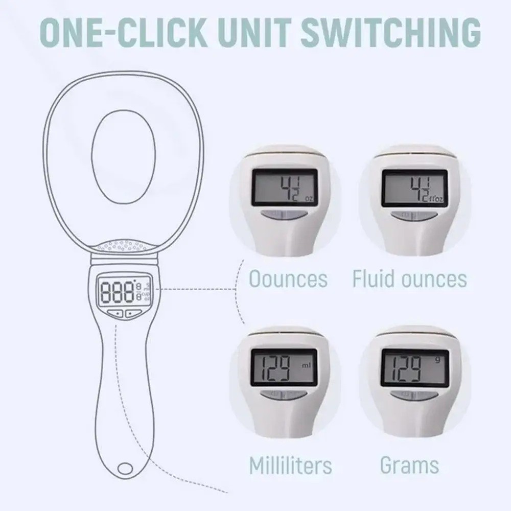 Digital Measuring Spoon Scale Gram Kitchen Coffee Baking LCD
