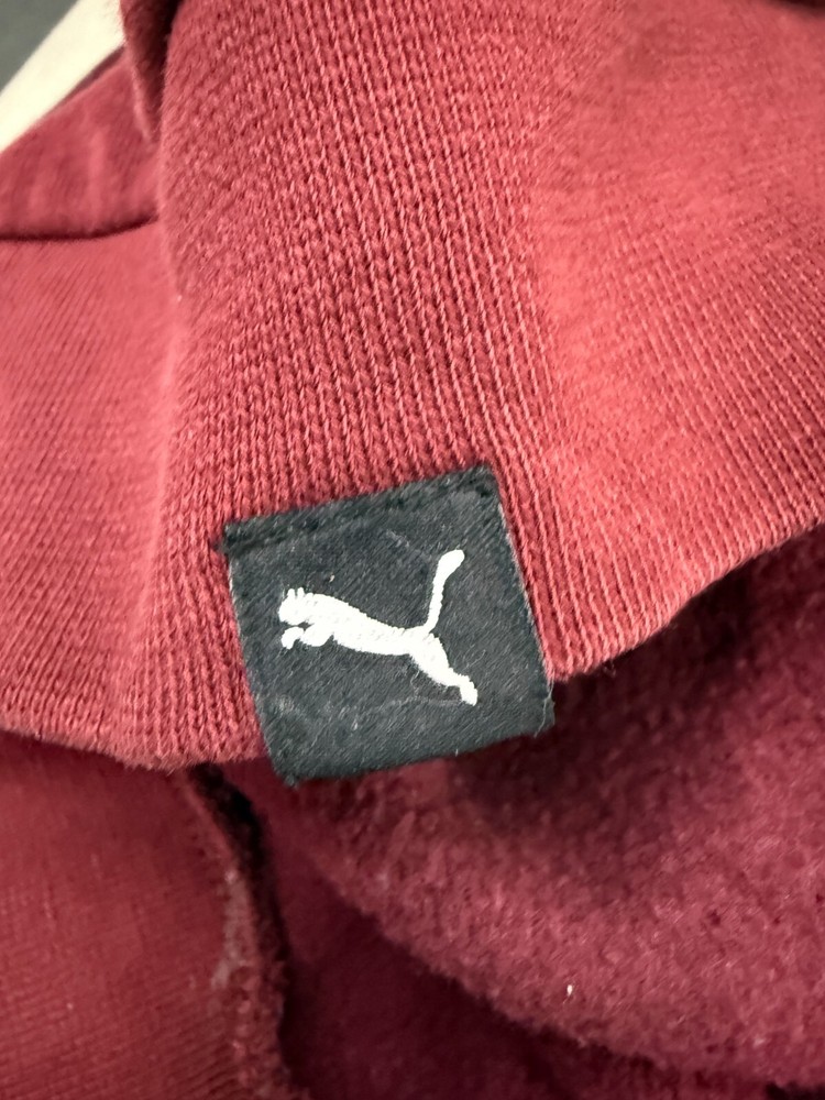 Puma Jumper Red Medium 38-40 in Crew Neck Pullover Sweater